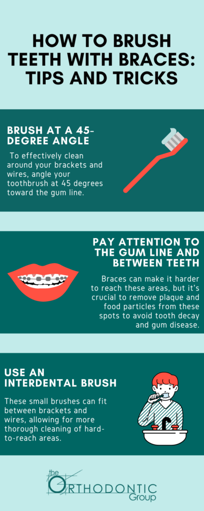 Brush Teeth with Braces: